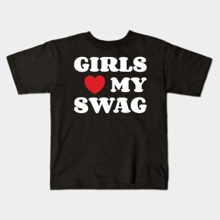 Girls Loves My Swag Kids T-Shirt